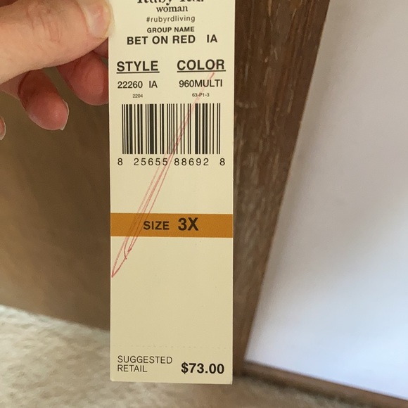 Relisted Ruby Rd striped sweater size 3X - Picture 11 of 17